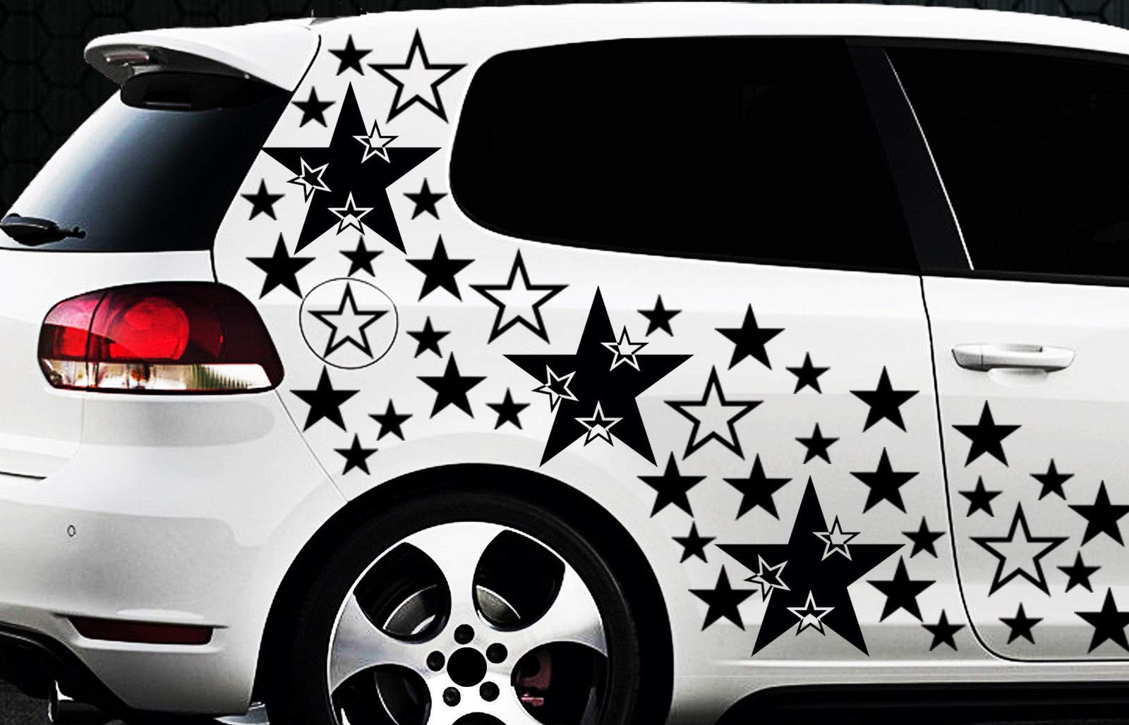 HR-WERBEDESIGN 101 Sterne Star Auto Aufkleber Set Sticker Tuning Fee Stylin WANDTATTOO von HR-WERBEDESIGN