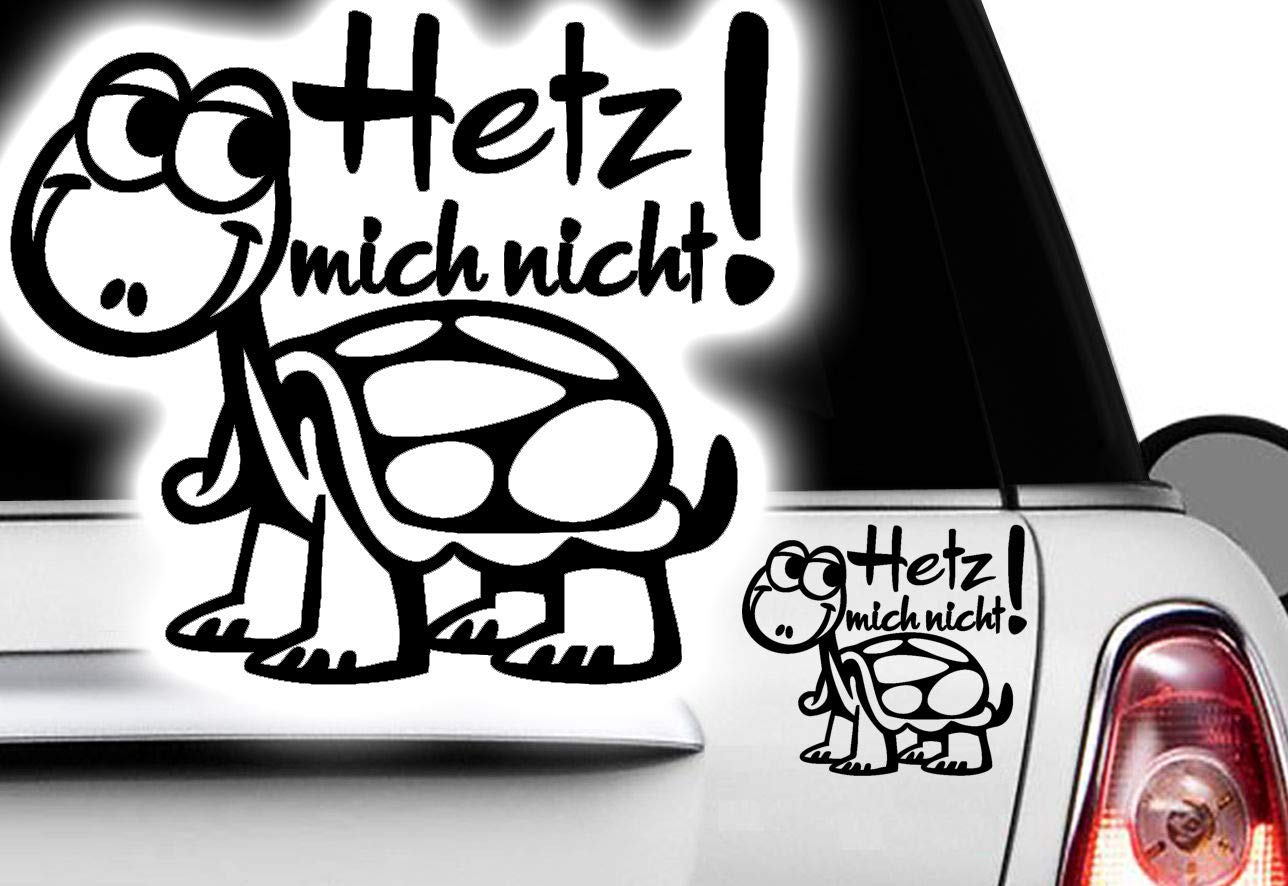 HR-WERBEDESIGN 1x Hetz Mich Nicht! Aufkleber Auto Heul Doch Schnecke Sticker Auto Schildkröte 0 von BYUP