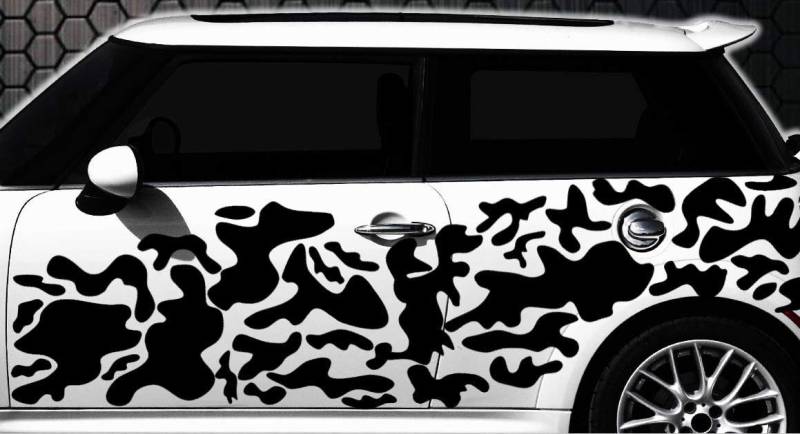 HR-WERBEDESIGN Camouflage Pixel Cyber XXL Set Auto Aufkleber Sticker Tuning Stylin Wandtattoo h von HR-WERBEDESIGN