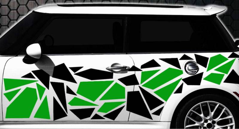 HR-WERBEDESIGN Camouflage Pixel Cyber XXL Set Auto Aufkleber Sticker Tuning Stylin Wandtattoo n von HR-WERBEDESIGN