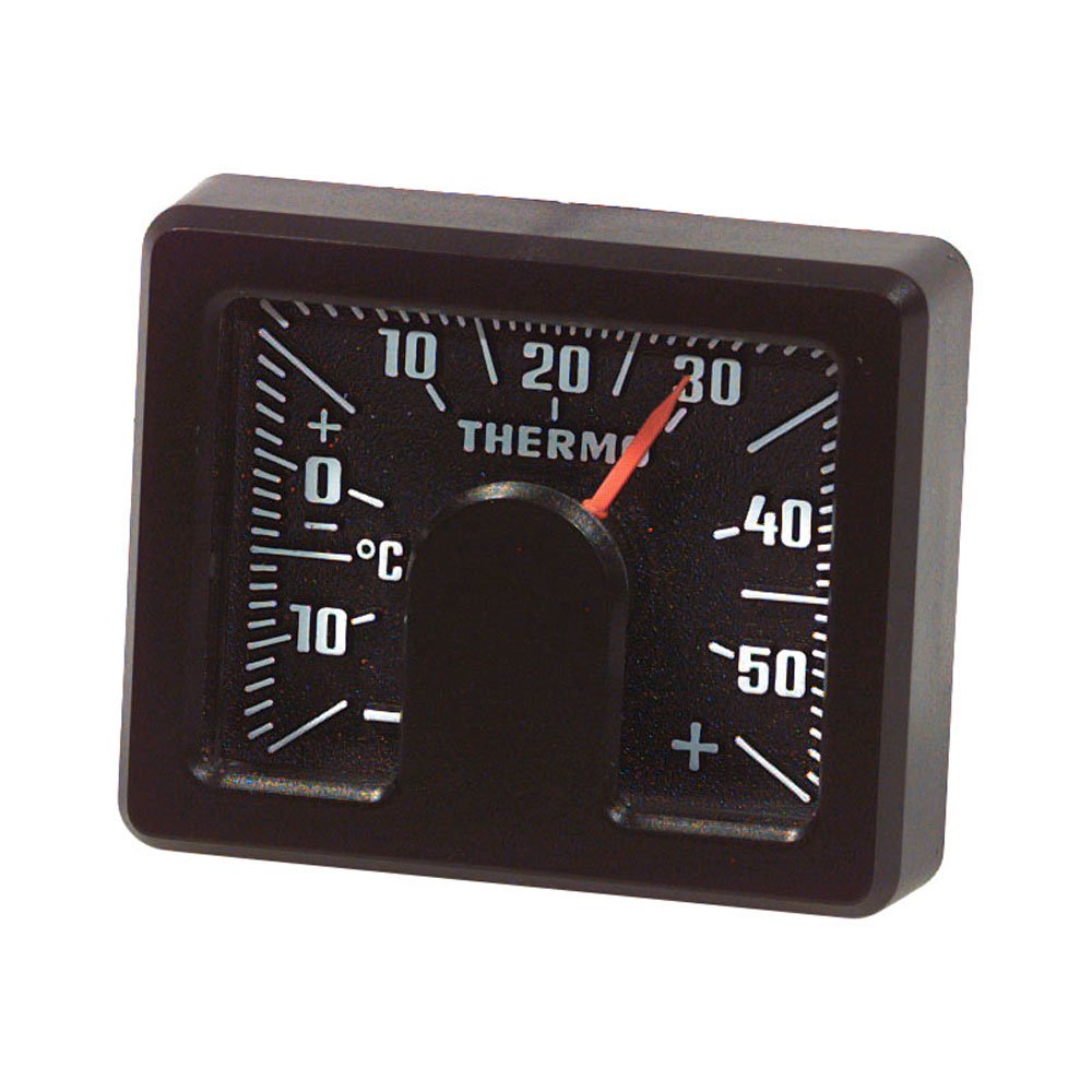 Analog Thermometer - Eckig - Schwarz von HR-imotion