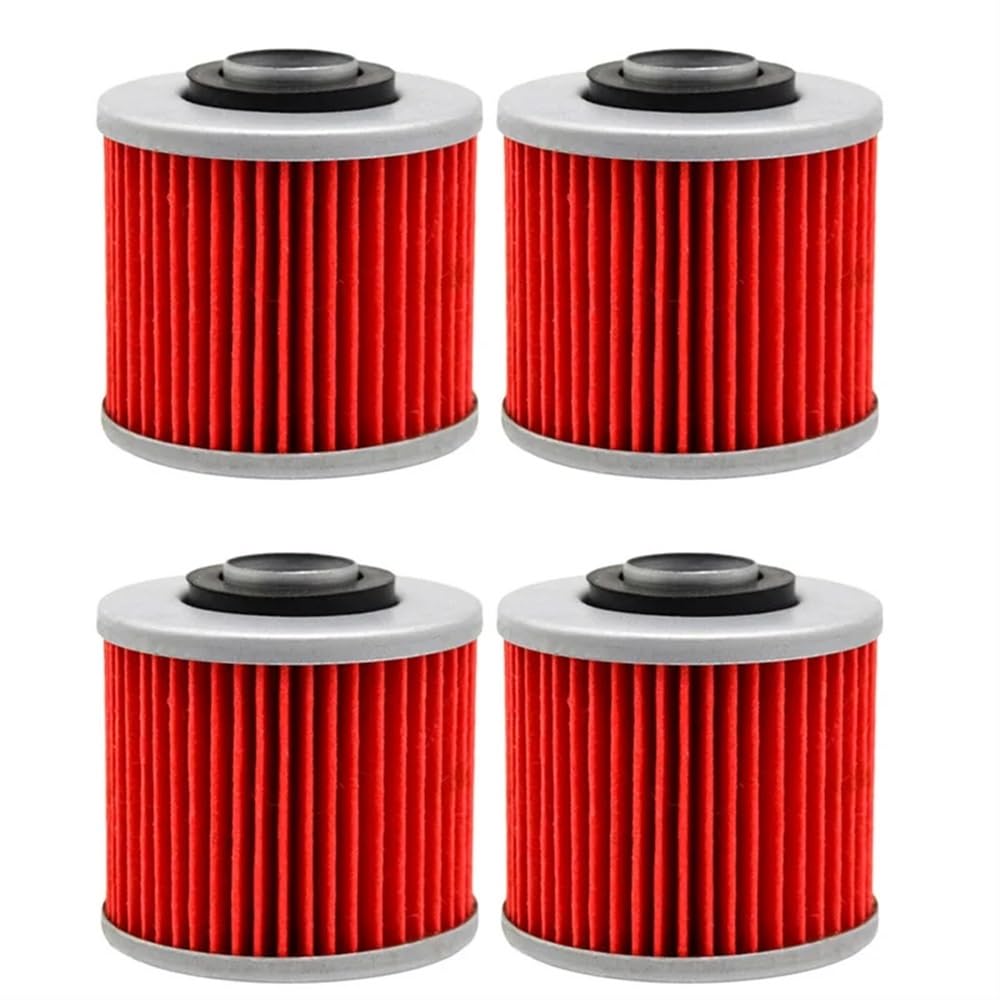 Kompatibel mit BT1100 1063 2002-2006 XV1100 XV125S XV250S YFM700R SE XVS650 Zubehör Motorrad-Ölfilter(4 Pieces) von HREZMJ