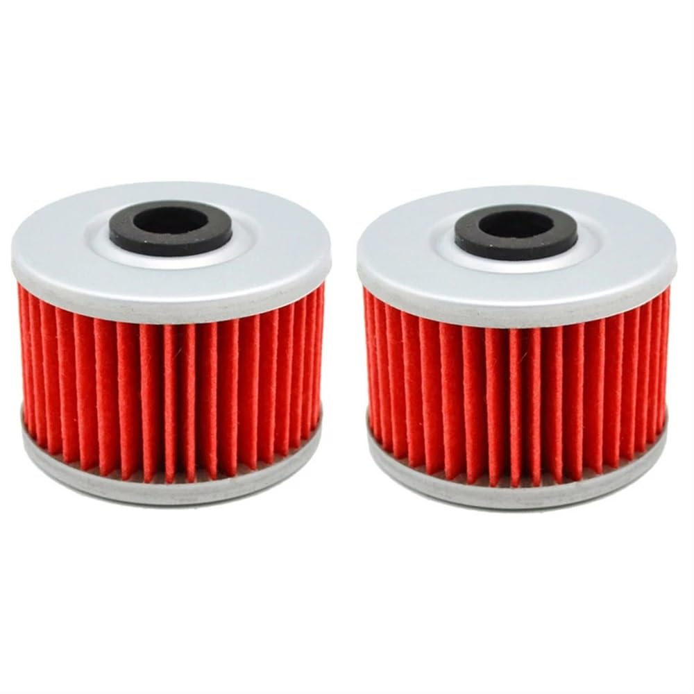 Kompatibel mit DRZ110 450 FSE400 450 510 HS450 500 500. Erhältlich in 1 2 4 6 Stück Ölfilter.(2Pcs-Red) von HREZMJ