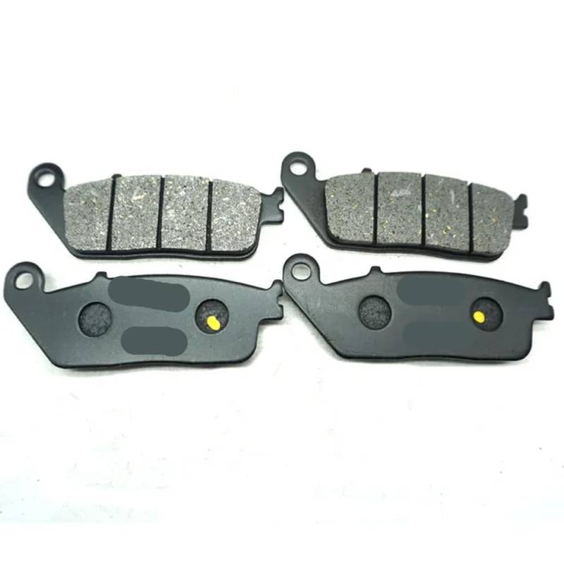 Kompatibel mit NTV650 1994 1995 1996 1997 NTV 650 NTV650 Motorrad-Bremsbeläge vorne und hinten(2 X Front Brake Pads) von HREZMJ