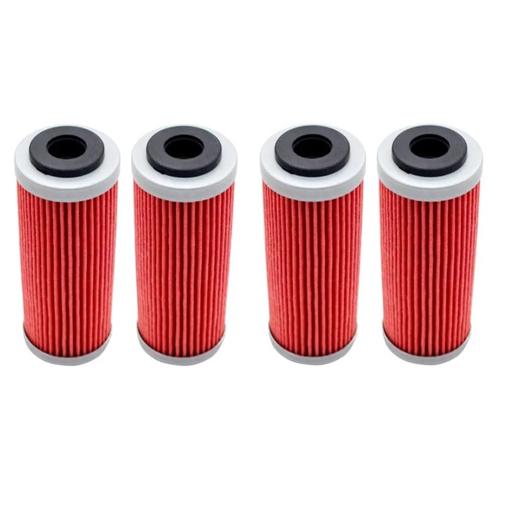 Kompatibel mit SX SXF SXS XCF XCF-W XCW SMR 250 350 400 450 505 530 2007-2016 4/6-teiliges Motorrad-Ölfilter-Set(4Pcs) von HREZMJ