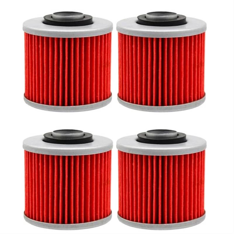 Kompatibel mit XVS1100A XVS250 XVS400 XVS650A YFM600 XVS1100 XVS650 XVS 1100 650 A Motorrad-Ölfilter(4 Pieces) von HREZMJ