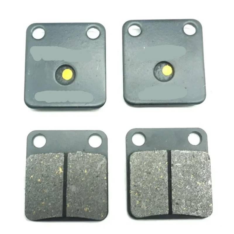 Kompatibel mit YFM45FA 450 4X4 04–06 YFM45FAH 04–06 YFM 45FA 45FAH ATV Motorrad vorne und hinten Bremsbeläge(2 X Front Brake Pads) von HREZMJ