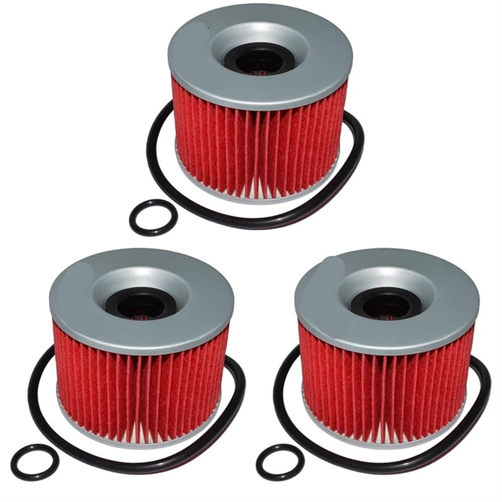 Kompatibel mit ZZR1100 ZZR1200 ZZR250 ZRX1100 ZRX1200R ZR1100 ZEPHYR 1100 RS ZR400 X 400 ZR550 1/2/3 Stück Motorrad-Ölfilter(3 Pieces) von HREZMJ