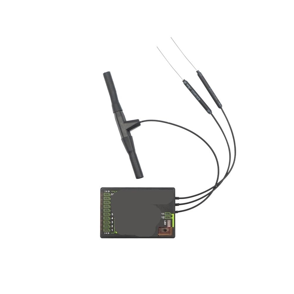 Kompatibel mit verschiedenen RC-Modellen TD SR12-Empfänger 2,4 GHz 900 MHz Telemetrie mit großer Reichweite und erweiterte Stabilisatorfunktion(With panel) von HREZMJ