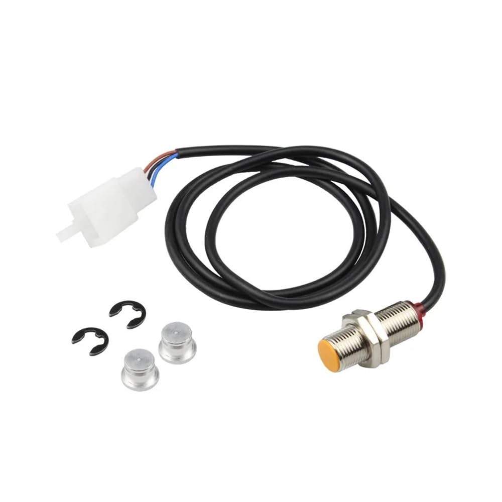 12 V digitaler Motorrad-Tacho-Sensor-Ersatz-Set mit 2 Magneten, kompatibel mit Kilometerzähler von HRNJX