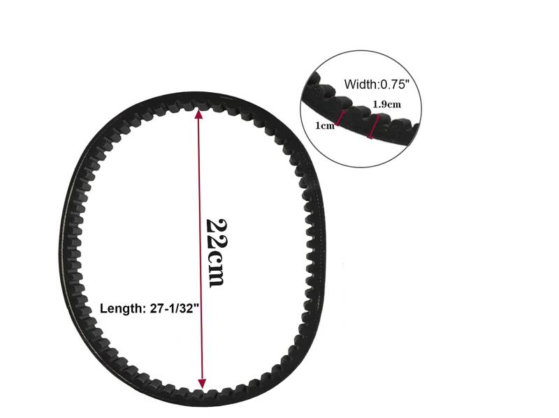 30 Serie Go Kart Drehmomentwandler Antriebsriemen Ersatz kompatibel mit 203589 Manco 5959 Murray 12-8487 Motorsports BB65-3 von HRNJX