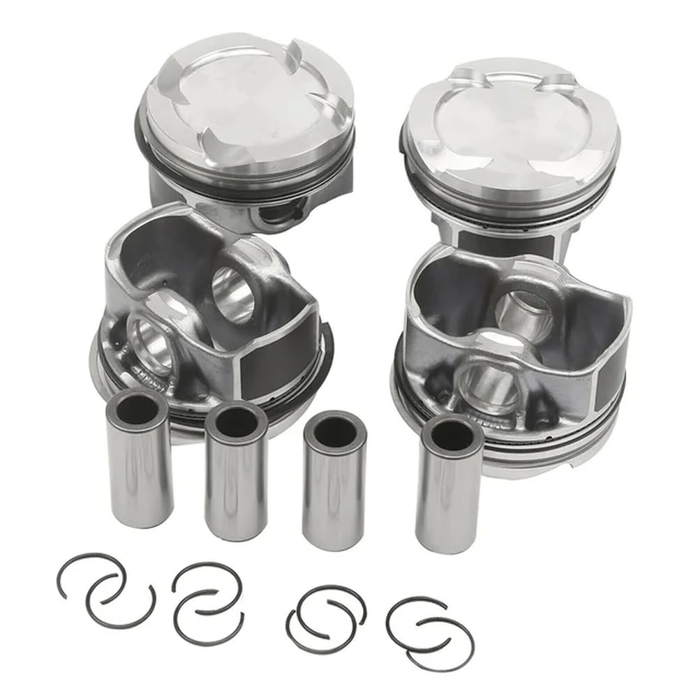 4-teiliges Motorkolben- und Ringset Φ82mm Kompatibel mit F20 F23 F33 F55 F56 G30 Modelle 120i 220i Kompatibel mit 11258657760 11258678931 11258618503 11258638450 von HRNJX