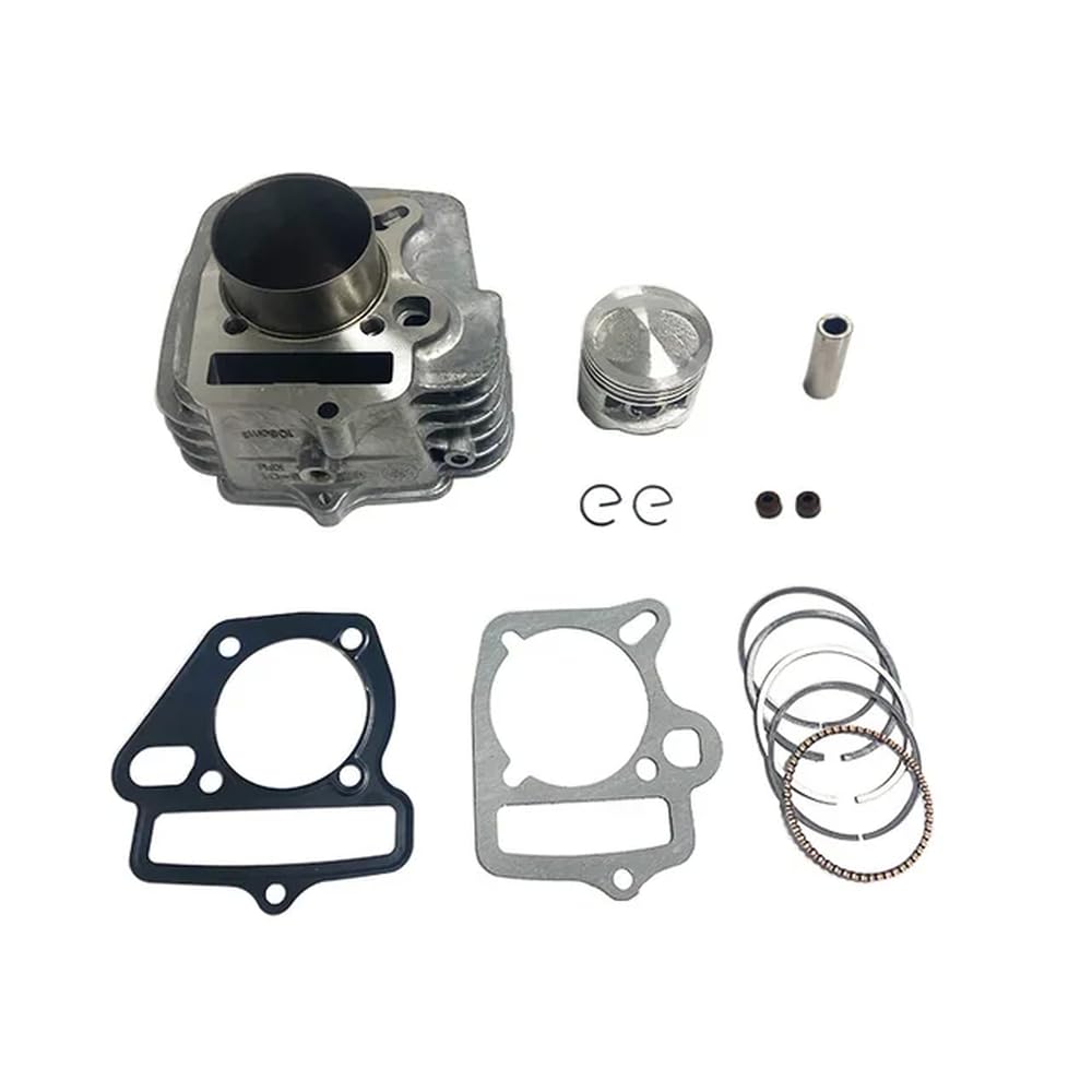 54mm Zylinder Kit 100CC Bohrung Kompatibel mit WAVE100 Motorrad Motor Zubehör Mit Kolben Ringe Dichtung Werkzeug Set von HRNJX