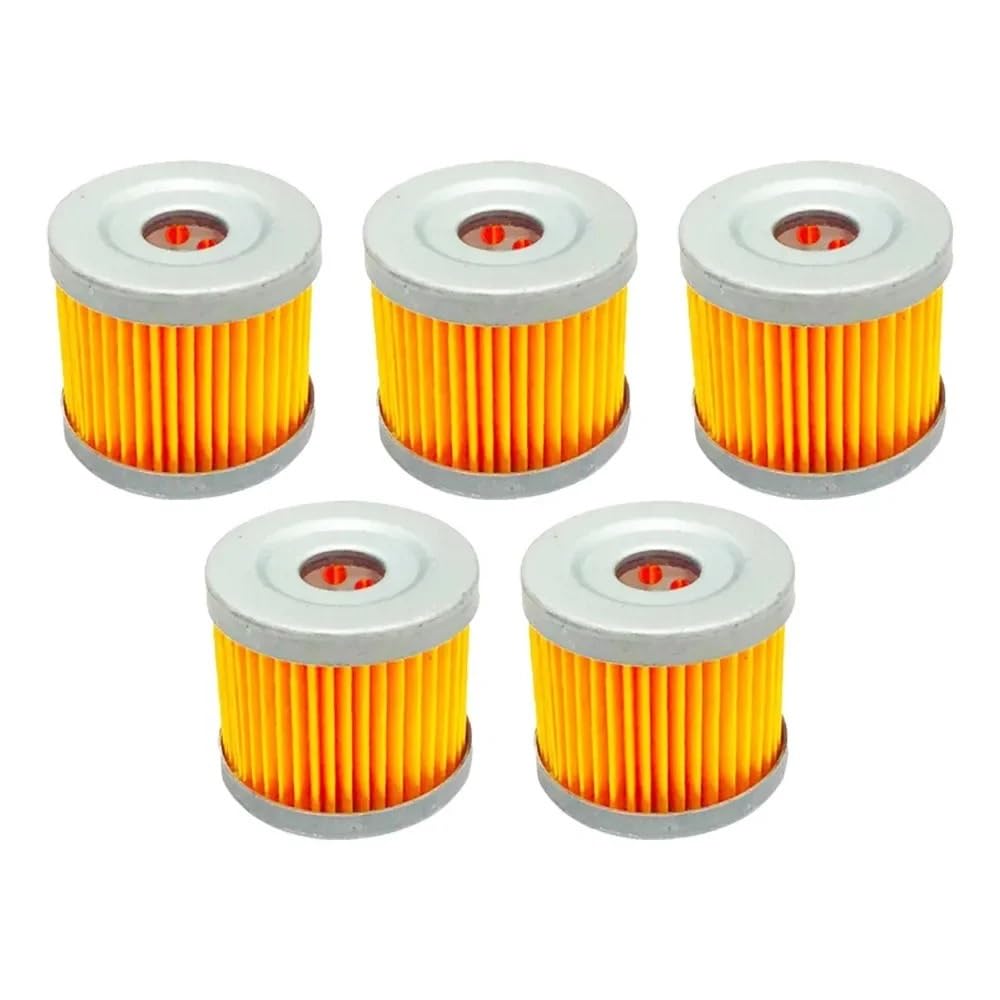 5PCS Aftermarket Motorrad Motoröl Filter Kompatibel Mit HJ125K GN125 EN125 GS125 125cc Motorrad Zubehör von HRNJX