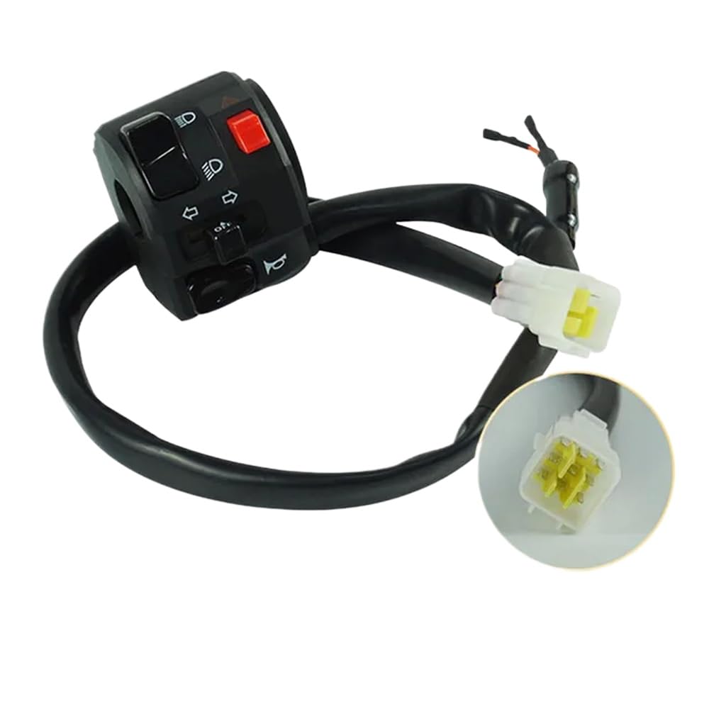 7/8 Zoll 22mm Motorrad Lenker Schalter Horn Schalten Elektrische Nebel Lampe Starten Controller Kompatibel mit Motorrad Modell Nummer(Left) von HRNJX