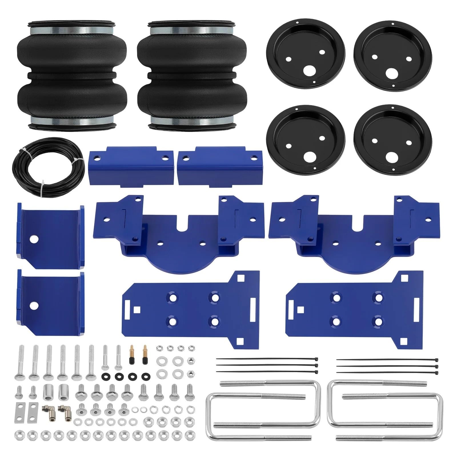 Air Helper Spring Suspension Kit Kompatibel mit 2019–2022 Silverado 1500 RWD 4WD mit hinterem Luftfederbeutel-Nivellierungssystem von HRNJX