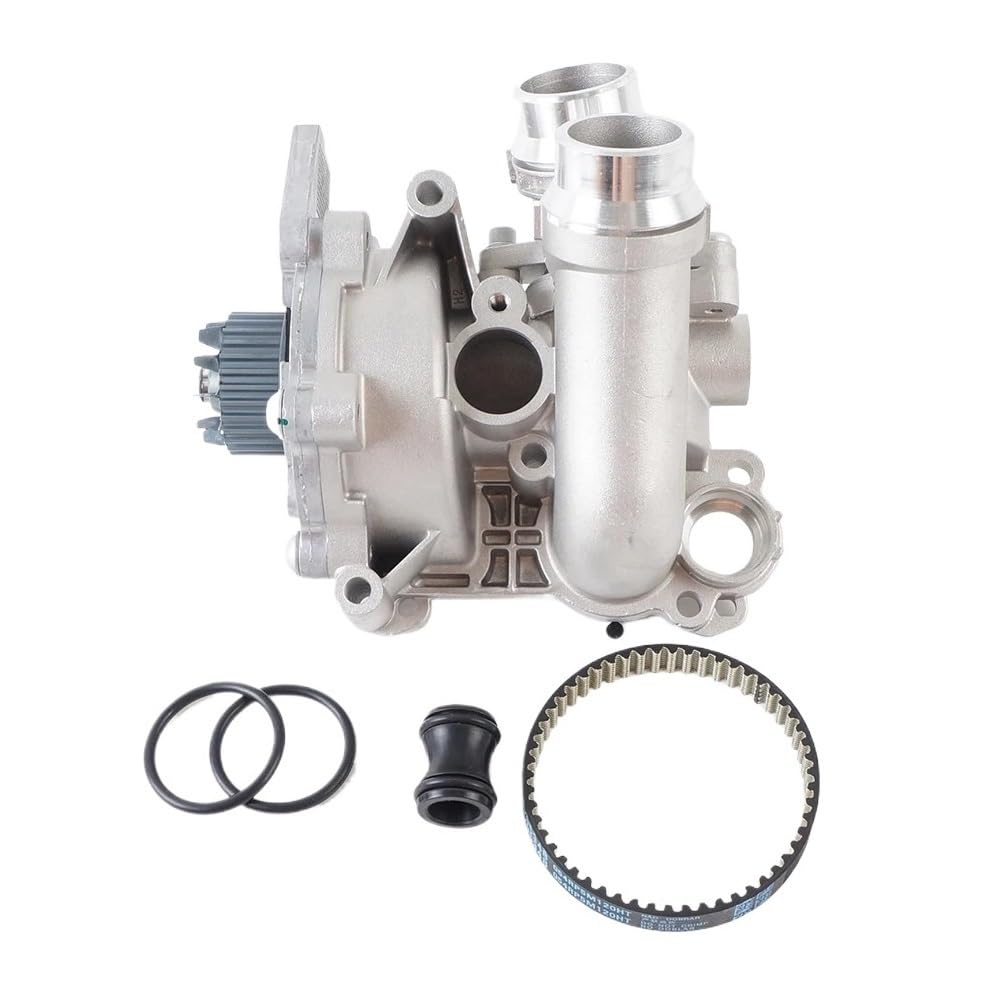 Kompatibel mit EA888 MK5 MK6 A4 A6 Q5 A5 1.8T 2.0T 06 06H121026 Wasserpumpen-Thermostatbaugruppe aus Aluminiumlegierung von HRNJX