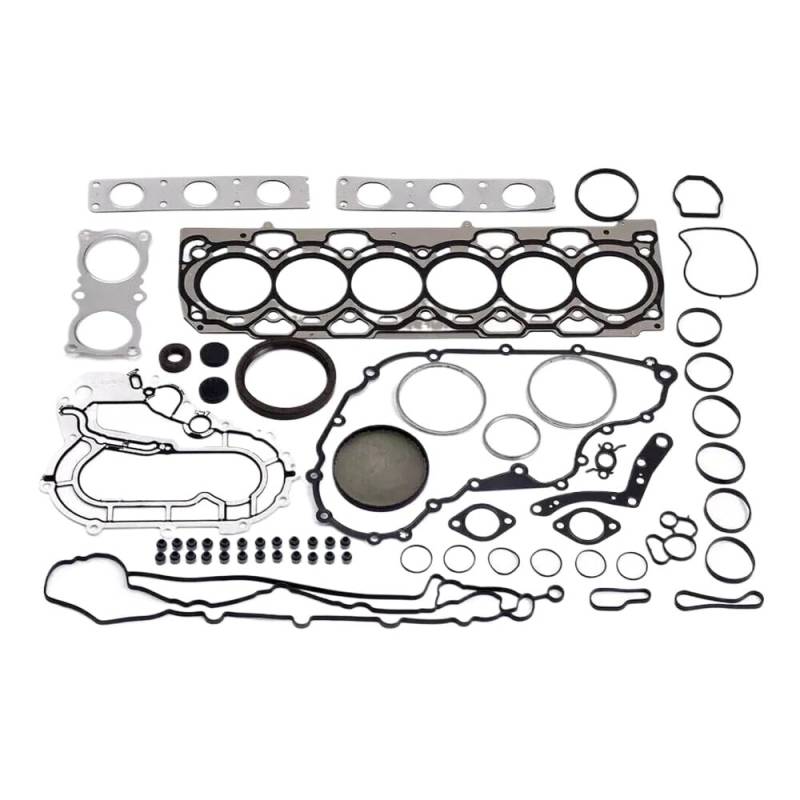 Motorkopfdichtungssatz TB6324S, kompatibel mit überholtem 3,2 l L6 Gas Freelander S80 V70 XC60 XC70 XC90 Dichtungssatz von HRNJX