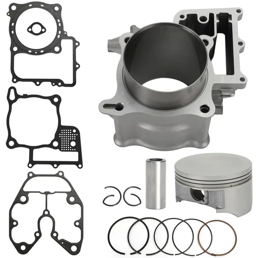 Motorrad-Teile-Set, 102 mm Bohrung, Zylinderkolben und Zündkerzen, kompatibel mit 14–21 SXS700 SXS 700 Pioneer 12100-HN8-A60 13010-HN8-A61 von HRNJX