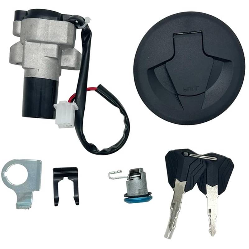 Motorrad Zündschloss Sperren Kit Schloss Stecker Schalter Ersatz Kompatibel Mit Vento Storm 250 Zubehör 1 Set von HRNJX