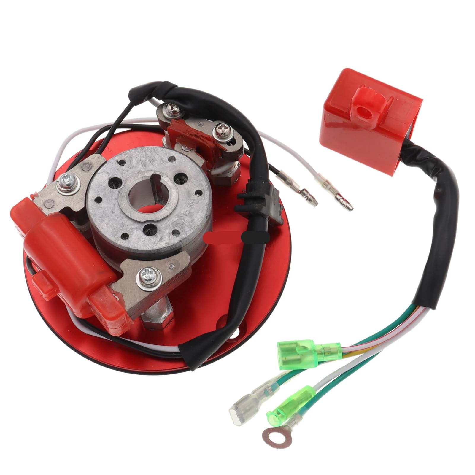 Roter Magneto-Stator-Innenrotor-CDI-Satz Kompatibel mit Lifan YX 110 125 140cc Pit Dirt Bikes Teilenummer von HRNJX