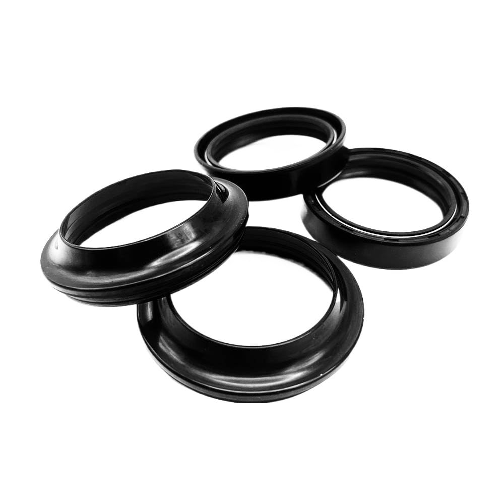 Staubdichtring for Vorderradgabel, kompatibel mit YZFR1 2002–2008, YZFR6 R6 1999–2004, TTR250 1999–2006, Motorrad, 43 x 55 x 11, Ersatz(43x55-1 Set-4Pcs) von HRNJX