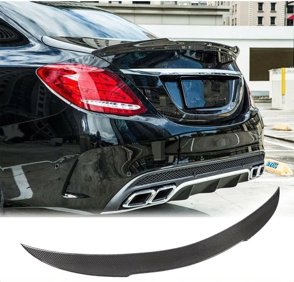 Auto Heckspoiler Heckflügel für Mercedes Benz C Class C300 C400 C63 AMG Sedan 2015-2020, Heckspoiler Auto Heckflügel-Dekoration Spoilerflügel, Auto Schwanzflügel Dekoration von HRPOEW