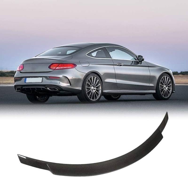 Auto Heckspoiler Heckflügel für Mercedes Benz C Class Coupe C400 C43/C63 AMG 2Door 2015-2019, Heckspoiler Auto Heckflügel-Dekoration Spoilerflügel, Auto Schwanzflügel Dekoration von HRPOEW