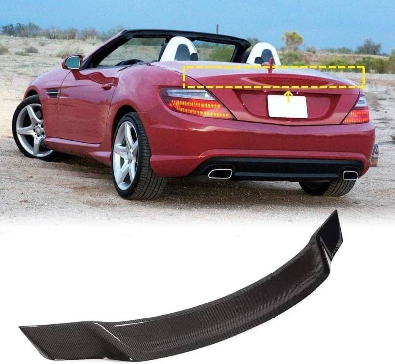 Auto Heckspoiler Heckflügel für Mercedes Benz SLK Class SLK300 SLK350 2011 2012 2013 2014-2016, Heckspoiler Auto Heckflügel-Dekoration Spoilerflügel, Auto Schwanzflügel Dekoration von HRPOEW