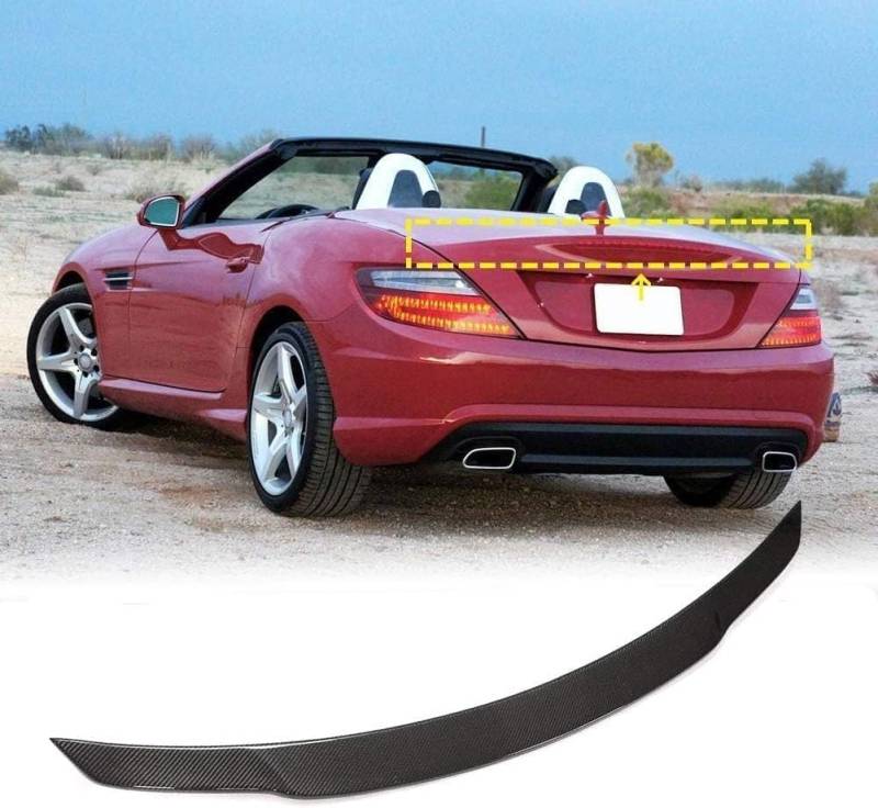 Auto Heckspoiler Heckflügel für Mercedes Benz SLK Class SLK300 SLK350 2011 2012 2013 2014-2016, Heckspoiler Auto Heckflügel-Dekoration Spoilerflügel, Auto Schwanzflügel Dekoration von HRPOEW