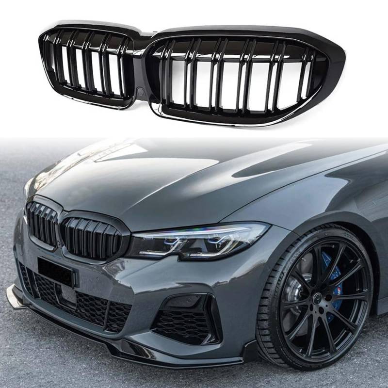 Kühlergrill für BMW 3 Series G20 G28 2019-2022 Verschleißfest Wetterfest und Langlebig Sport Stil Autoersatzteile Dauerhaft Grill von HRPOEW