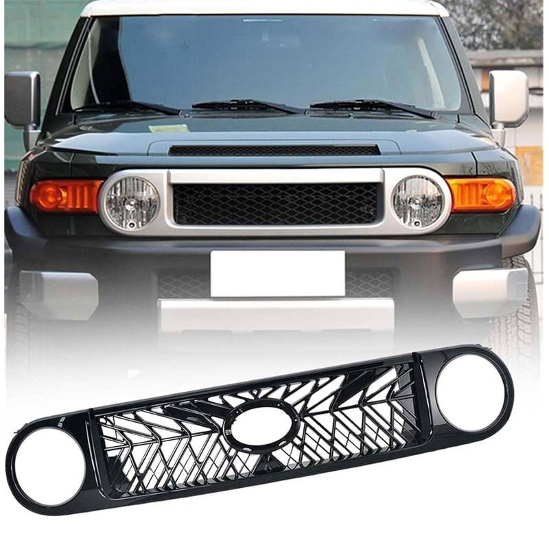 Kühlergrill für Toyota FJ Cruiser 2015 2016 2017 2018 2019 2020 Verschleißfest Wetterfest und Langlebig Sport Stil Autoersatzteile Dauerhaft Grill von HRPOEW