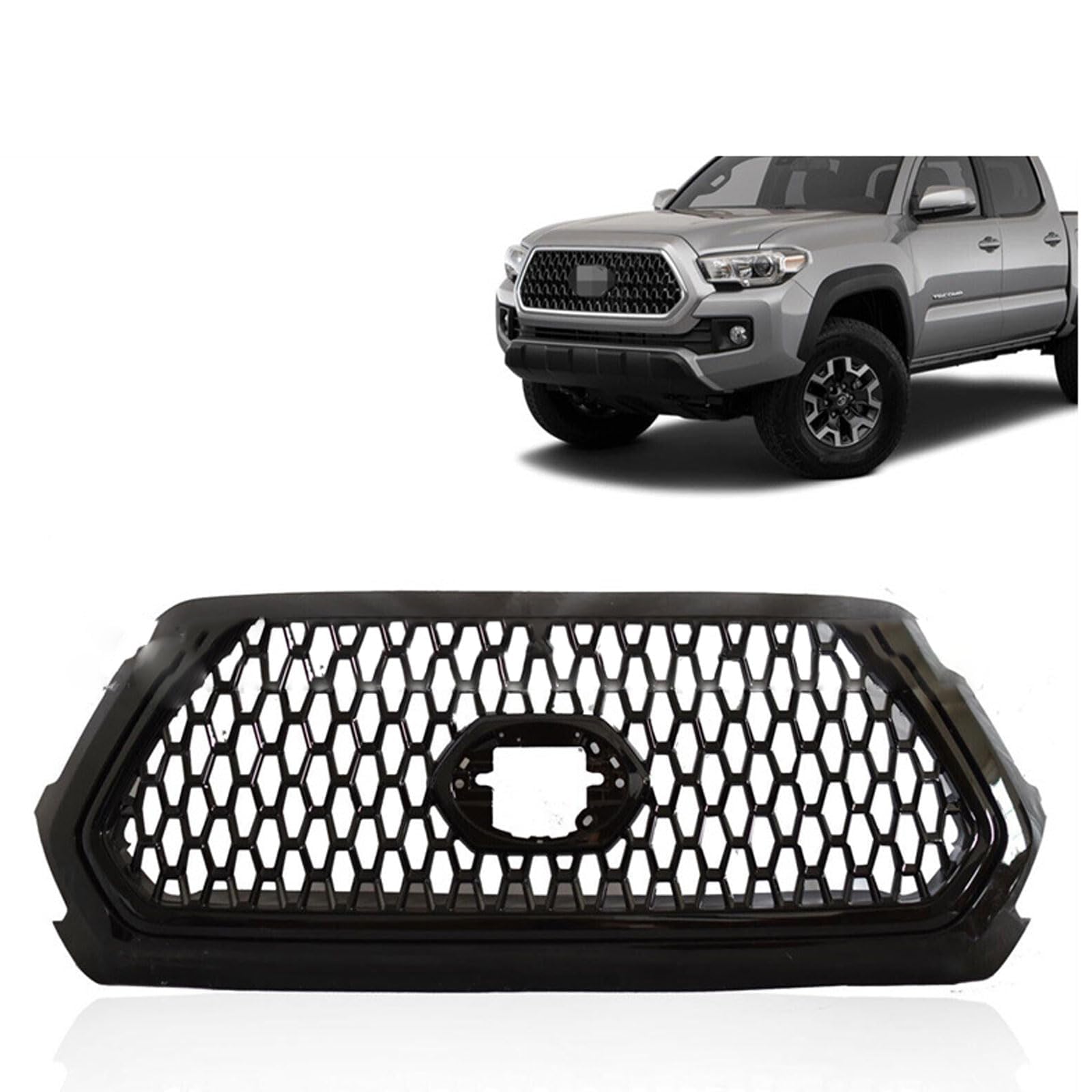 Kühlergrill für Toyota Tacoma 2016 2017 2018 2019 Verschleißfest Wetterfest und Langlebig Sport Stil Autoersatzteile Dauerhaft Grill von HRPOEW