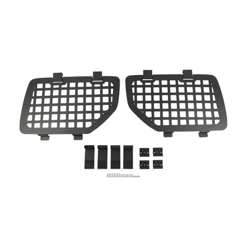 Auto-Heckscheibenglas-Panzerungsschutzrahmen Kompatibel for Suzuki Jimny 2007 2008 2009 2010 2011 2012 2013 2014 2015 2016 2017(Black A) von HRPPFGFWP