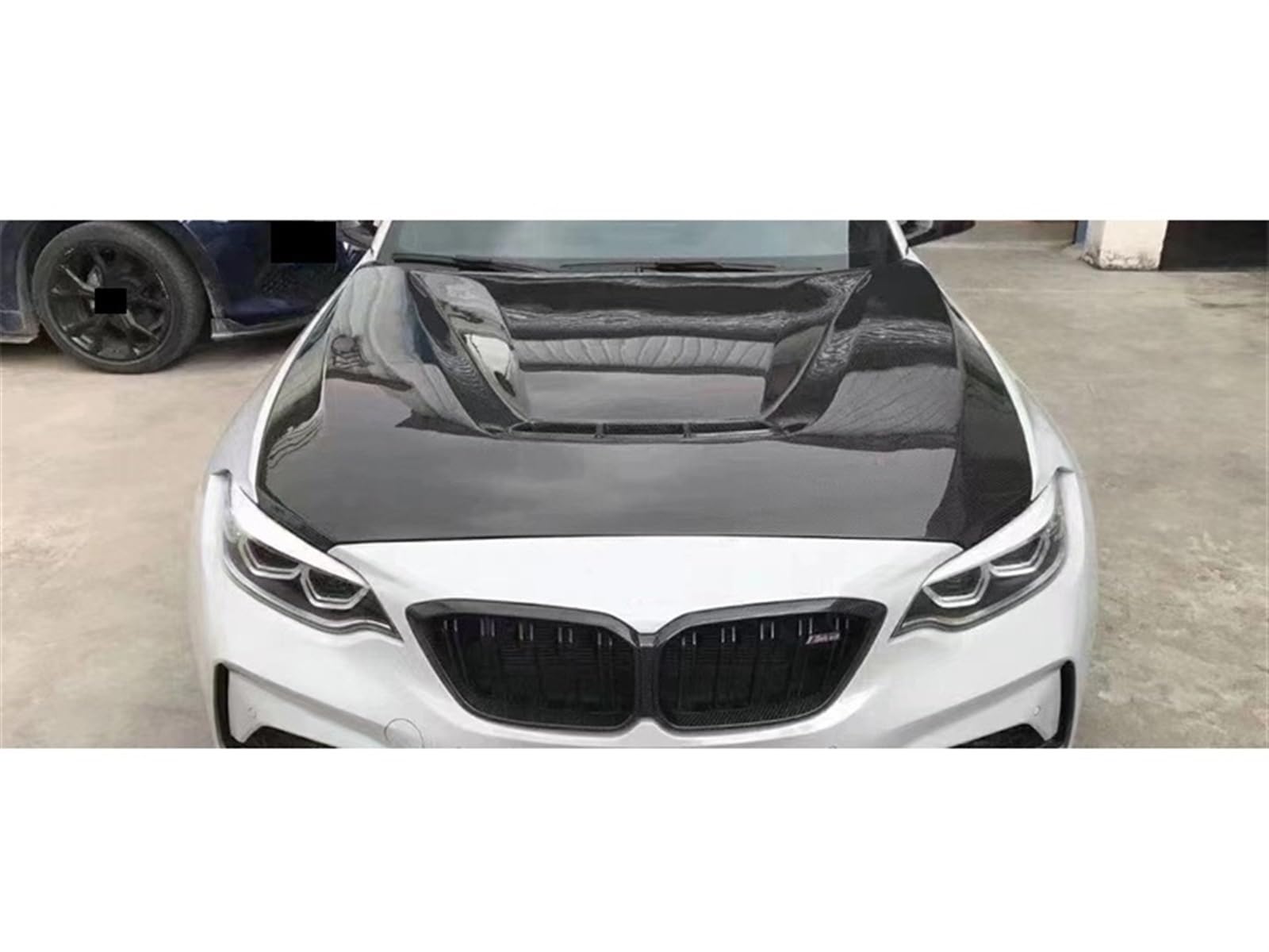 CS Stil Real Carbon Fiber Front Bumper Motorhaube Motorhaube Vent Abdeckung Kompatibel for BMW M2 M2C F87 F22 2014-2020(Double-sided carbon) von HRPPFGFWP