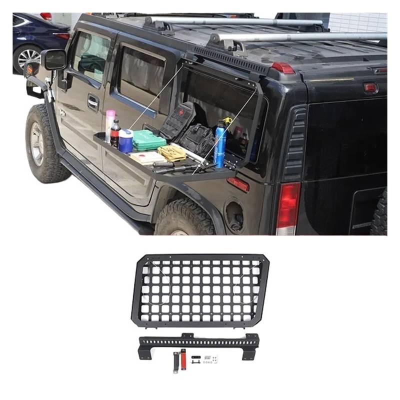 Faltbarer Rahmen Kompatibel for Hummer H2 2003-2009 Auto-Heckscheibenglaspanzerung Regal-Lagerregale Auto-Außenzubehör(Manual left) von HRPPFGFWP