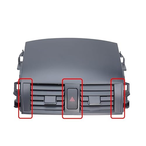 HRTLSS Auto AC Klimaanlage Lüftungsgitter Auto A/C Klimaanlage Air Vent Outlet Panel Kühlergrill Abdeckung Für Toyota Für Corolla Für Altis Für E15 2007 2008 2009 2010 2011 2012 2013 von HRTLSS