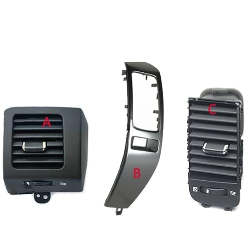 HRTLSS Auto AC Klimaanlage Lüftungsgitter Auto-Klimaanlagenauslass A/C Klimaanlage Lüftungsschlitze Plattenrahmen Panel Für Toyota Für Land Für Cruiser Für Prado Für 120 2003-2009 von HRTLSS