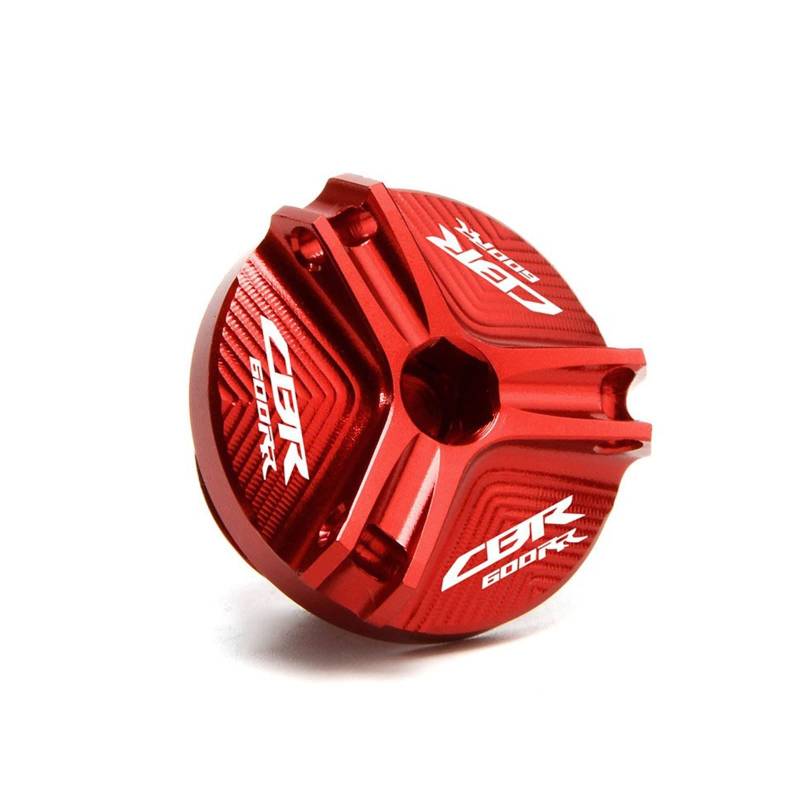 HRTLSS Tankverschlüsse CBR600RR.CBR1000RR Motorrad Motor Öl Füller Kappe Stecker Abdeckung Replacement for Hon da CBR 600RR CBR 1000 RR 2002-2019 2020 2022(Red2) von HRTLSS