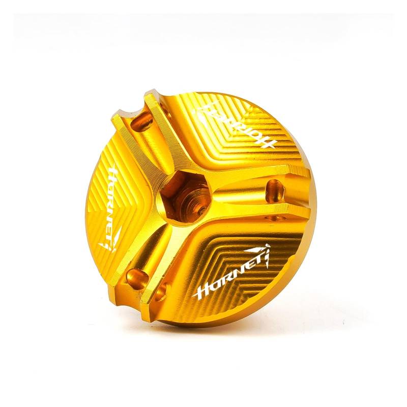 HRTLSS Tankverschlüsse Replacement for Hon da CB750 Hornet CB 750 2023 Motorrad Zubehör Motoröl Füllstoff Kappe Vorderen Brems Flüssigkeit Reservoir Abdeckung Schutz(Gold) von HRTLSS