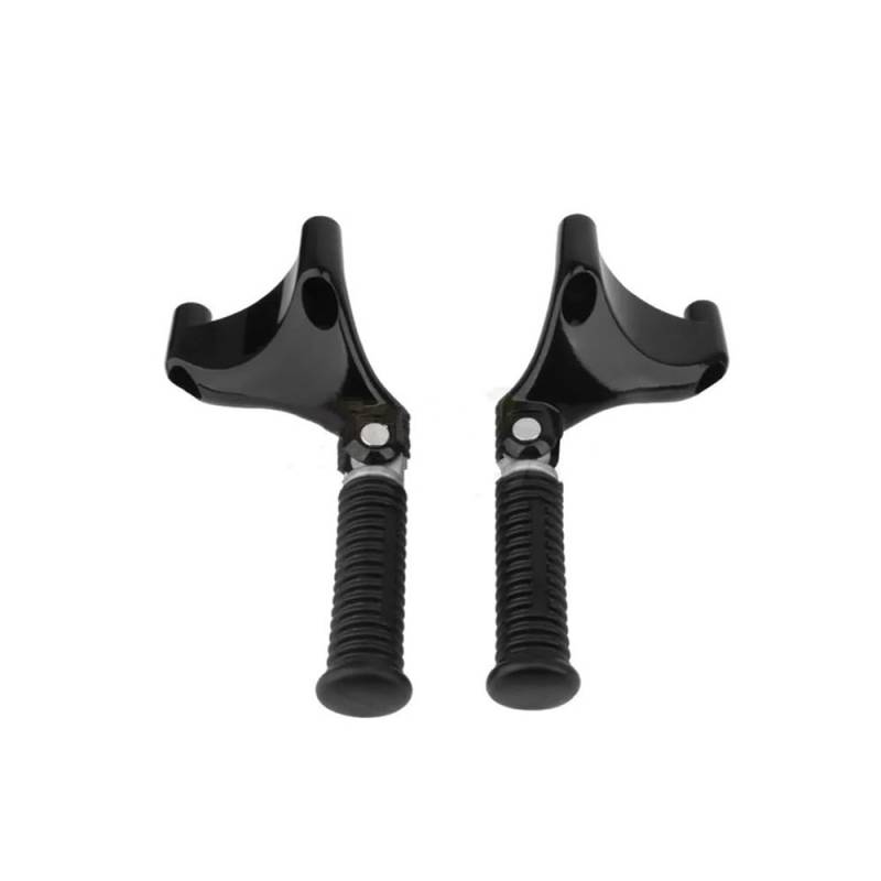 HRTLSS vordere Fußrasten Motorrad Fußstütze Schwarz Rest Pedal Passagier Fußrasten Für Für Sportster Für Eisen 883 1200 Für XL 48 72 Für Super Für Low 2004-2013 von HRTLSS