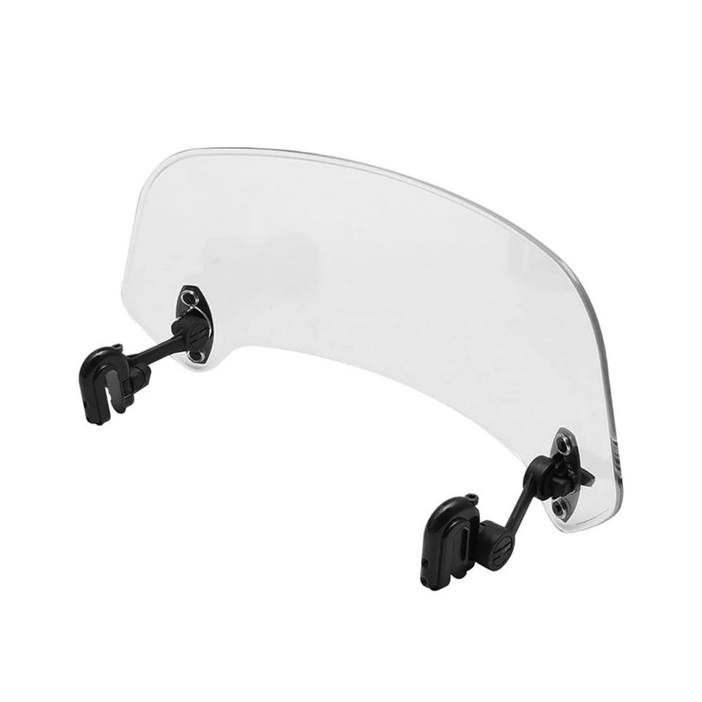 Motorrad Windschutz Universal Motorrad Clip-On Windschutzscheibenverlängerung Verstellbarer Spoiler Clamp-On Windschutzscheibenabweiser Motorrad von HRTLSS