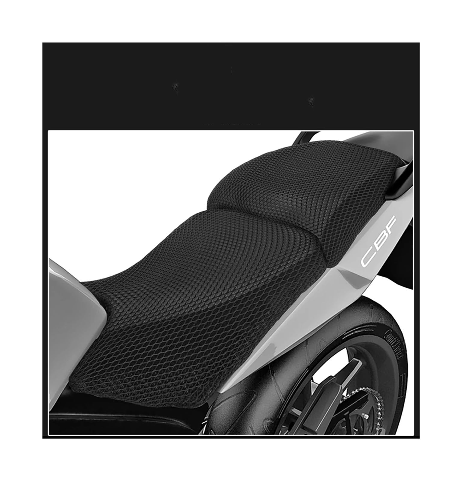 Sitzbezüge Motorrad Zubehör Anti-Slip 3D Mesh Stoff Sitzbezug Atmungsaktive wasserdichte Kissen Für Hon&d*a CBF600 CBF1000 CBF 600 1000 von HRTLSS
