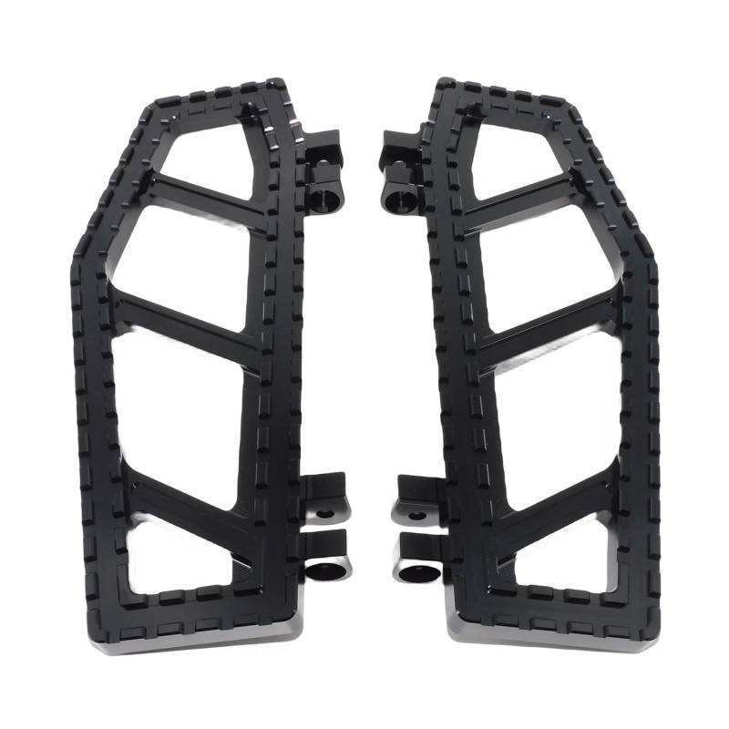 vordere Fußrasten 2xMotorcycle Black Floorboards Wide Foot Pegs Footrests Pedals for Touring Road Glide Dyna FLD Softail Street Bob von HRTLSS