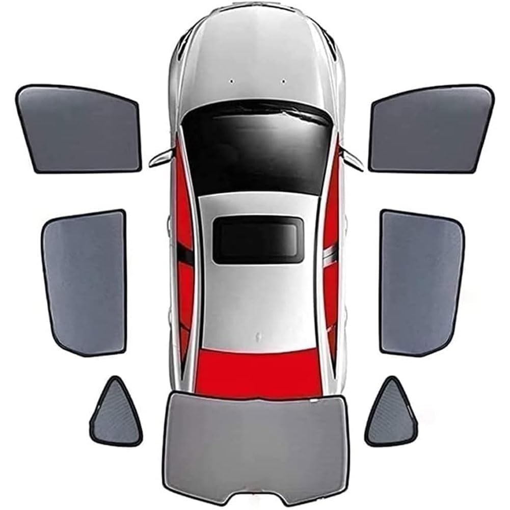 Auto-Seitenfenster-Sonnenschutz für Atlas 2019-2024, Magnetik Wärmeisolation Anti-UV Privatsphäre Fahrzeugschutz Tragbar Zubehör,F/7 Wholecar von HRTYUWDGK