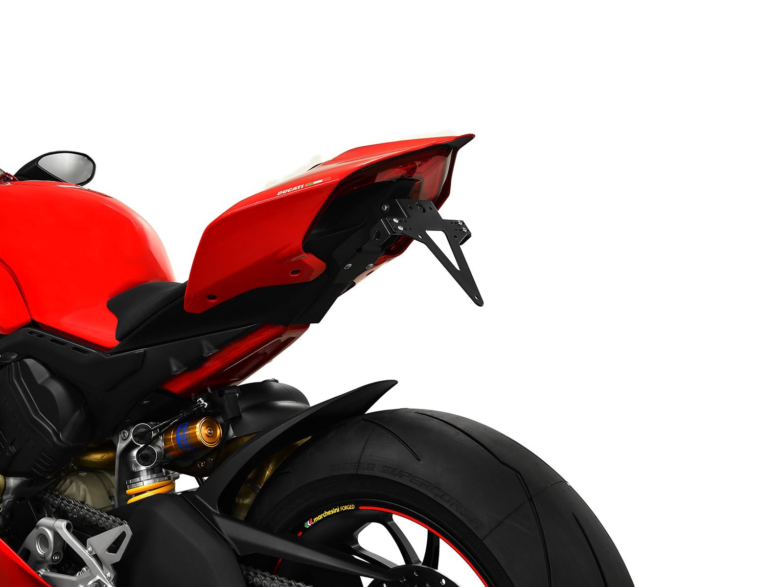 Ducati Panigale V4 BJ 2018 Kennzeichenhalter Kennzeichenträger Nummernschild Halter / Halteplatte von H&S