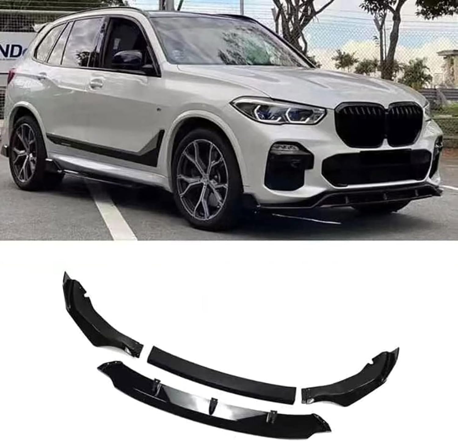 Frontspoiler Lippe Spoilerlippe Splitter Für AAA, Frontschürze Spoiler Frontspoilerlippe Tuning Auto zubehör von HSDPZQ