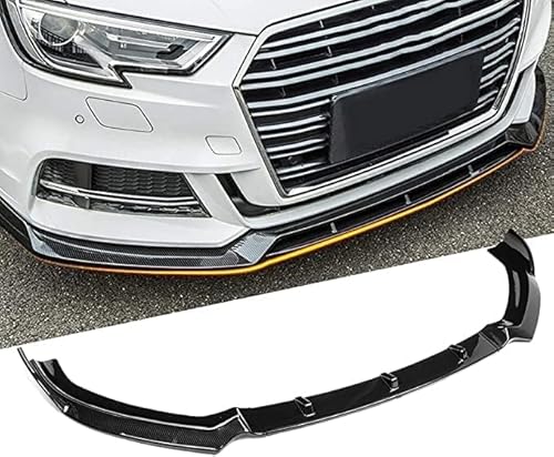 Frontspoiler Lippe Spoilerlippe Splitter Für Audi A3 S-Line 8V 2017-2018, Frontschürze Spoiler Frontspoilerlippe Tuning Auto zubehör von HSDPZQ