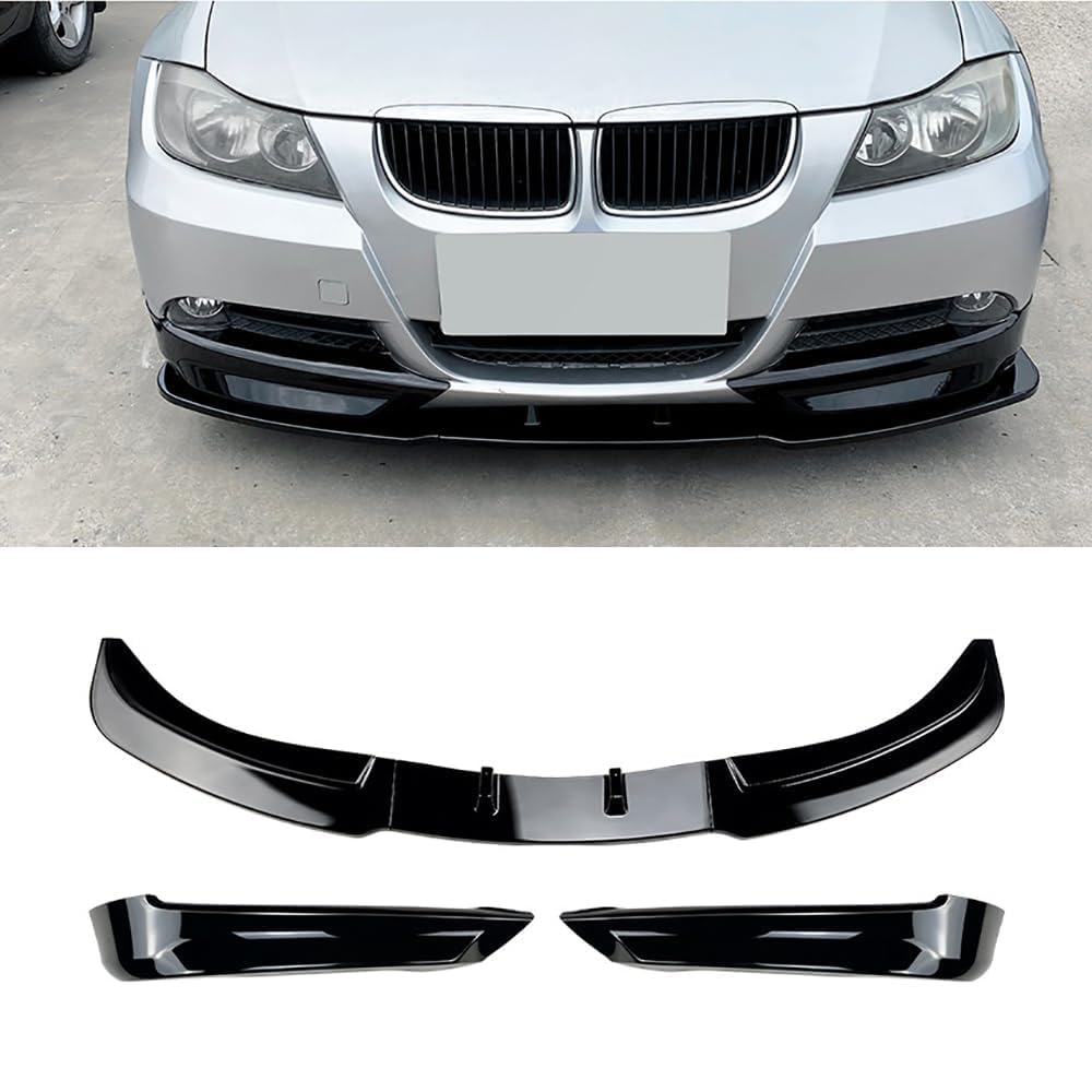 Frontspoiler Lippe Spoilerlippe Splitter Für BMW 3er E90 E91 320i 325i 2005-2008, Frontschürze Spoiler Frontspoilerlippe Tuning Auto zubehör,A von HSDPZQ