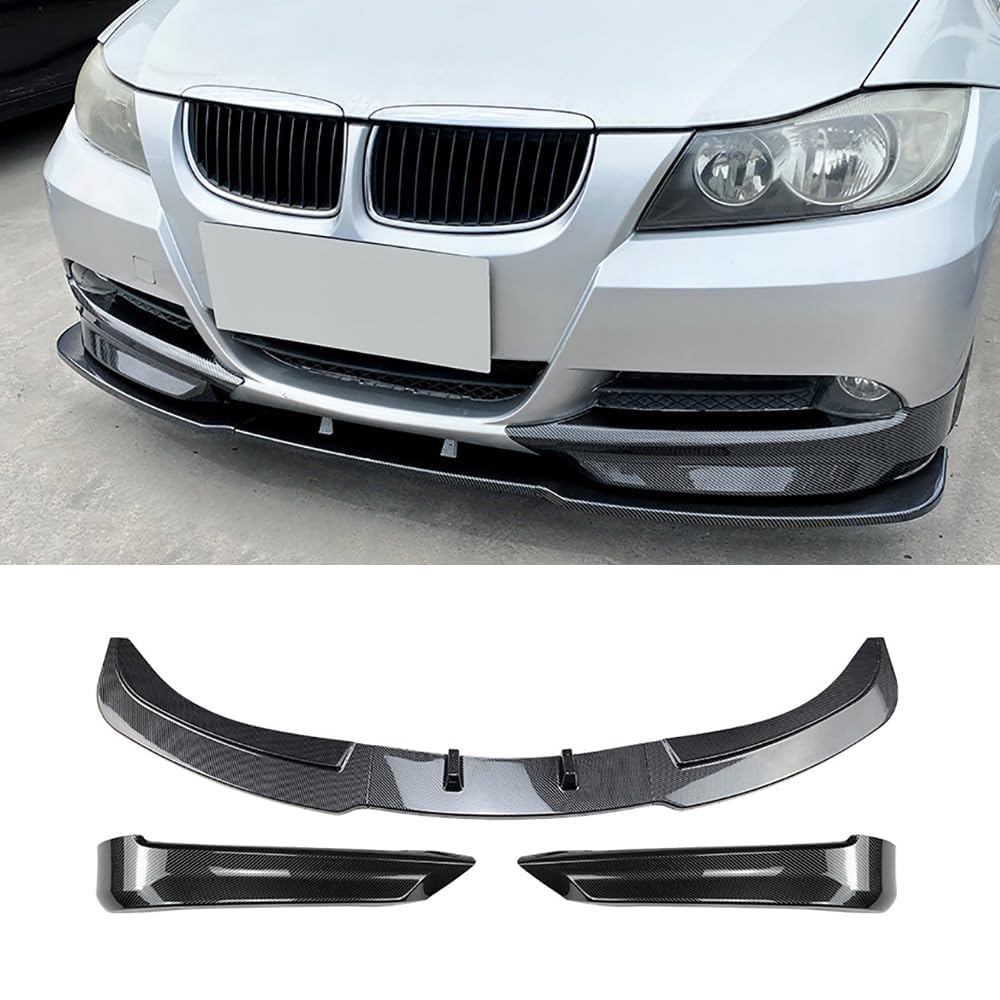 Frontspoiler Lippe Spoilerlippe Splitter Für BMW 3er E90 E91 320i 325i 2005-2008, Frontschürze Spoiler Frontspoilerlippe Tuning Auto zubehör,B von HSDPZQ